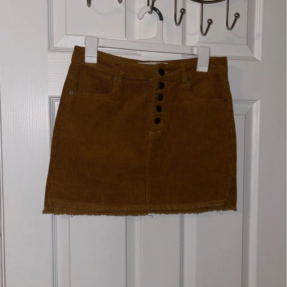 Corduroy miniskirt
